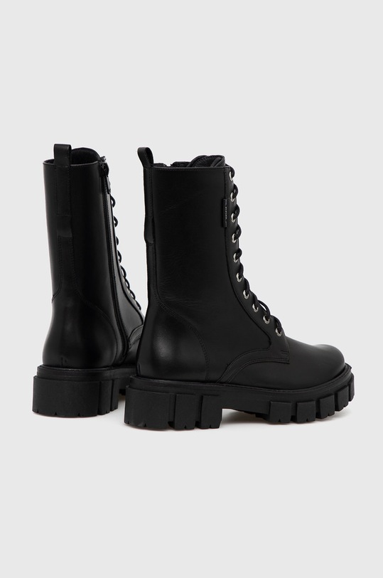 Boty Kožené workery Wojas 6402051 černá