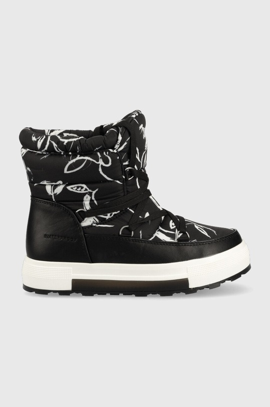 Cougar śniegowce imitacja skóry licowej czarny Wink.Nylon.blk.ab