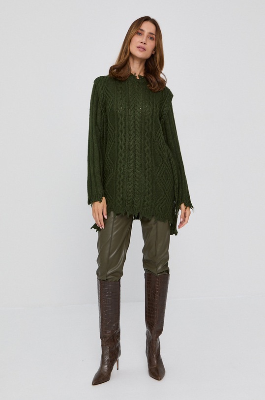 Silvian Heach Sweter PGA21505VE zielony ZW21
