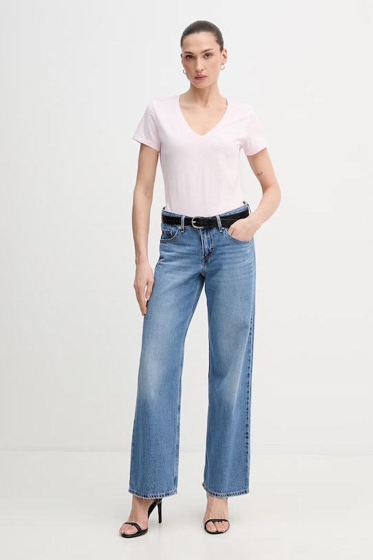 Mos Mosh t-shirt bawełniany 140930 różowy SS26