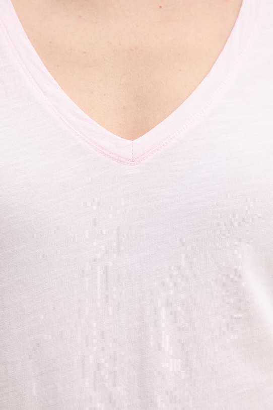 Mos Mosh t-shirt bawełniany 140930 różowy