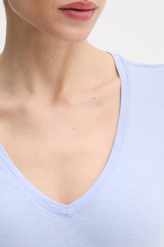 Mos Mosh t-shirt bawełniany niebieski 140930