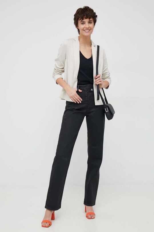 Памучна тениска Mos Mosh 140930 черен ZS23