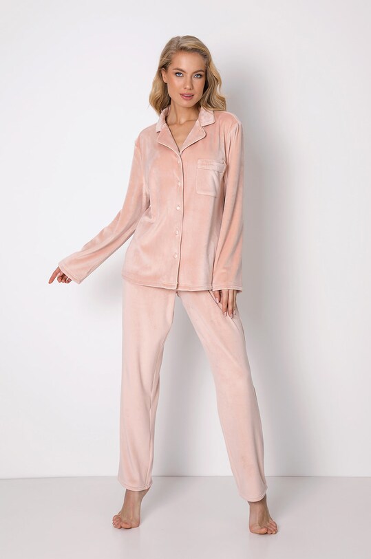 Піжама Aruelle трикотаж рожевий Ivy.pajama.long