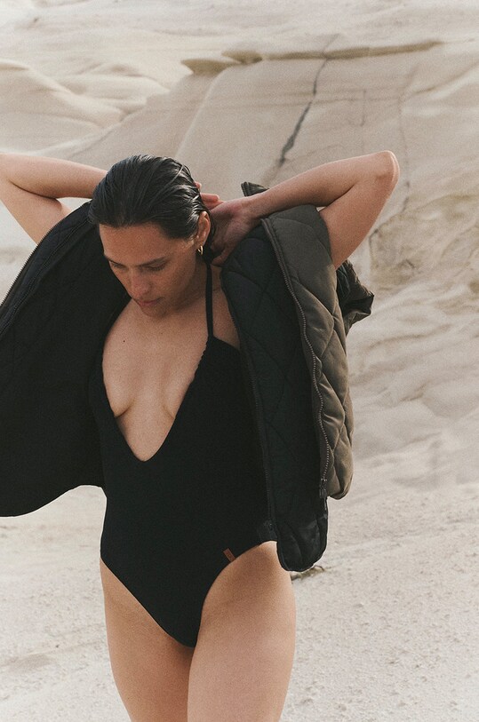 MUUV. costum de baie dintr-o bucată Plunge Fluff kostium.kapielowy.FLUFF negru