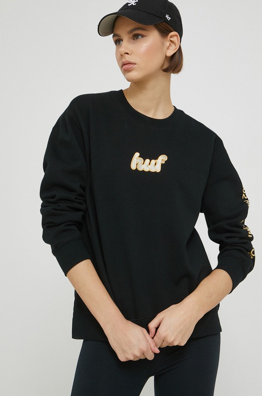 HUF bluza pozostałe czarny wpf0022
