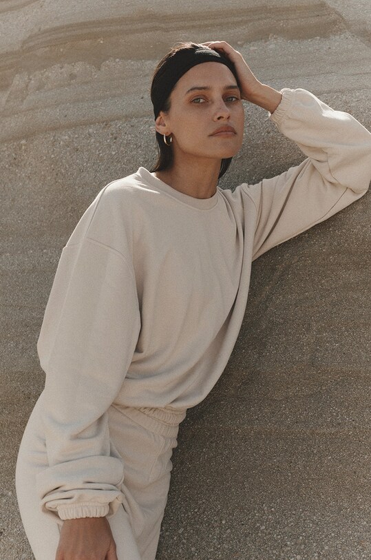 Кофта MUUV. Subtle Cotton bluza.crop.SUBTLE бежевый ZS23