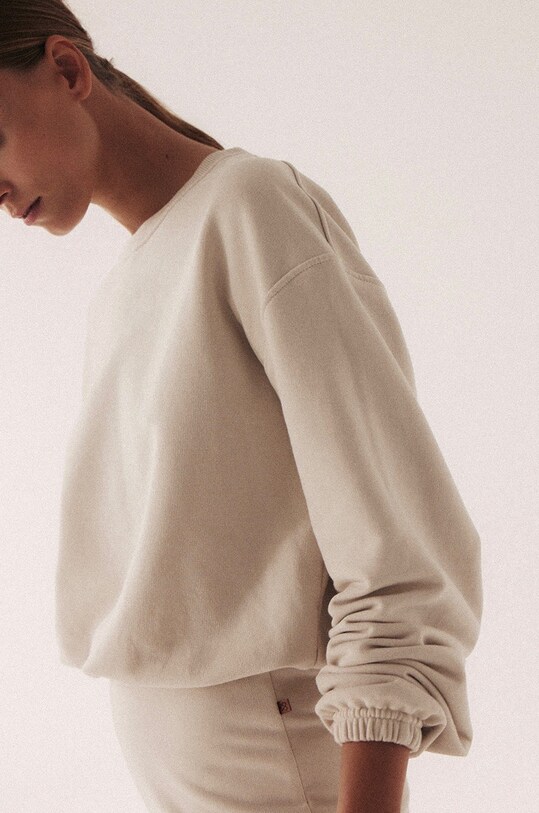 Кофта MUUV. Subtle Cotton бежевый bluza.crop.SUBTLE