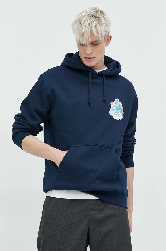 HUF felpa blu navy pf00526