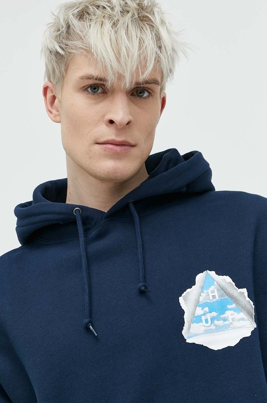 HUF felpa pf00526 blu navy
