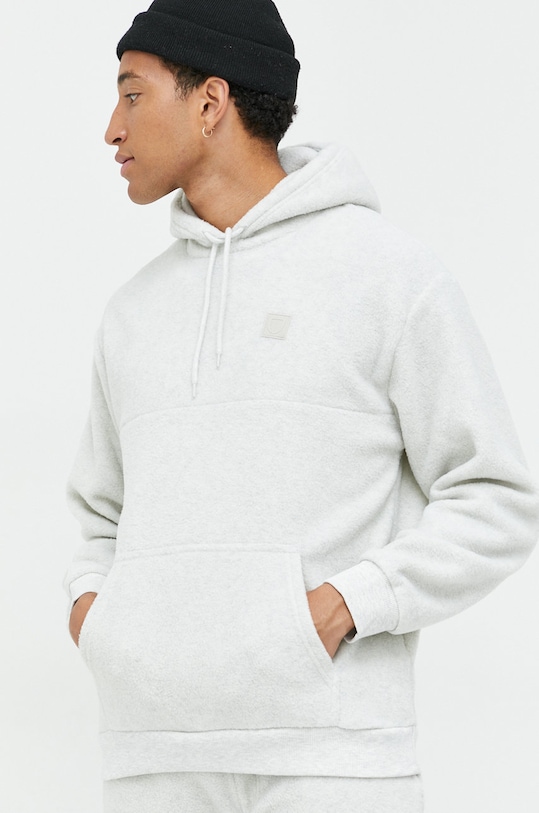 Brixton bluza z kapturem szary 22298.BGHTR