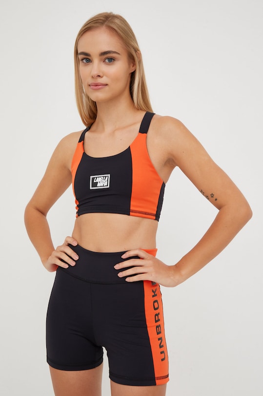 LaBellaMafia top i szorty treningowe wzorzyste czarny LB.25728