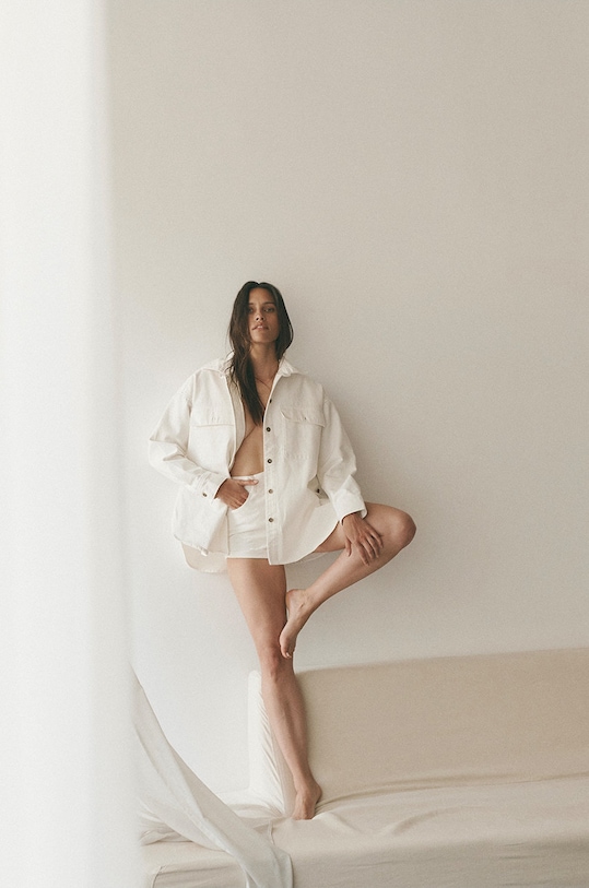 MUUV. camasa din bumbac koszula.oversize.SHAY