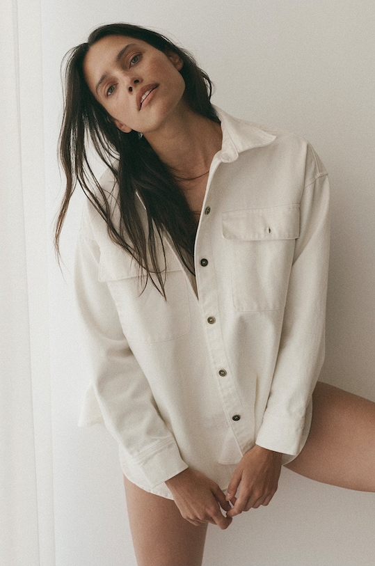 MUUV. camasa din bumbac koszula.oversize.SHAY