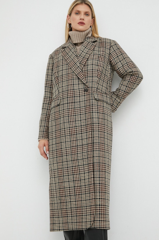 Vuneni kaput Herskind Wanda vuna smeđa 4531877