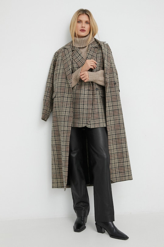 Vuneni kaput Herskind Wanda smeđa 4531877