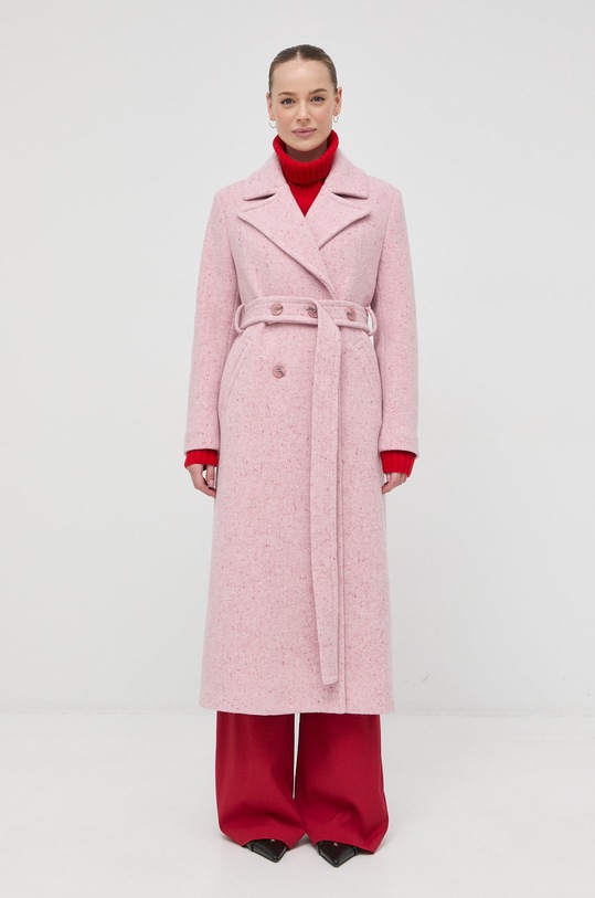 Beatrice B płaszcz wełniany 22FA2447SALT różowy ZW22