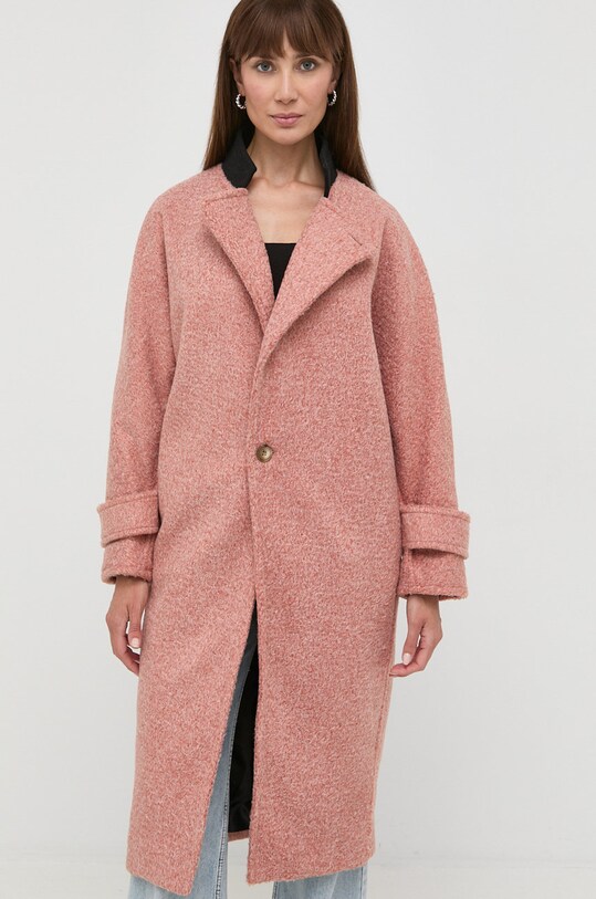 Παλτό Silvian Heach PGA22247CP ροζ ZW22