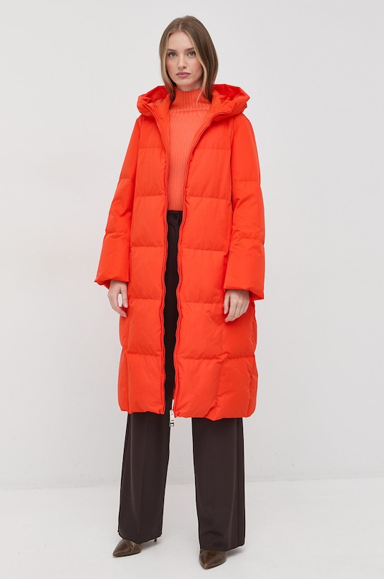Péřová bunda Liviana Conti F2WW11 oranžová ZW22