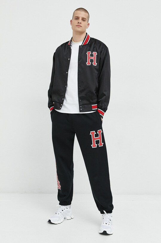 HUF kurtka bomber jk00372 czarny ZW22