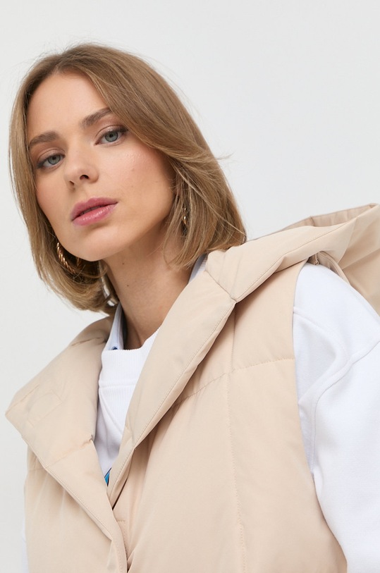 Liviana Conti bezrękawnik puchowy beżowy F2WW12