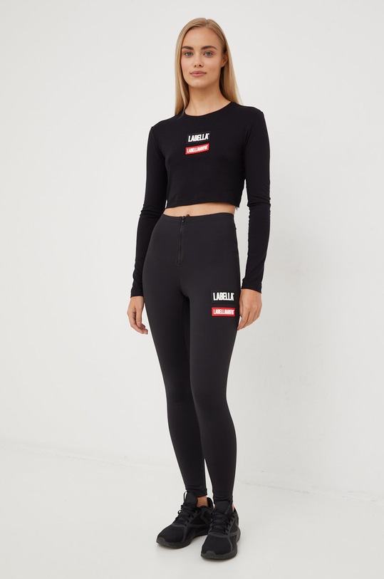LaBellaMafia legginsy treningowe Go On 25579 czarny ZW22