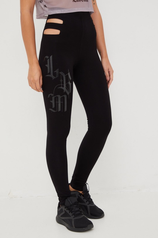 LaBellaMafia legginsy z elastanem czarny 25653