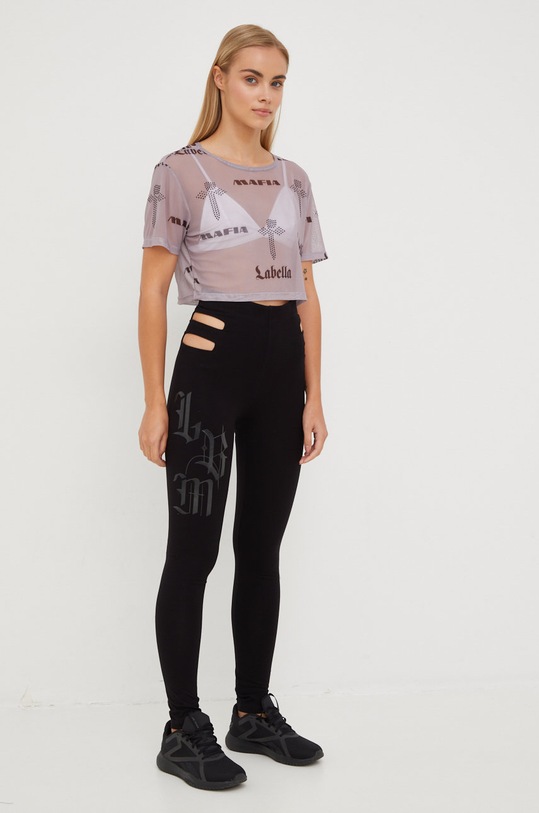 LaBellaMafia legginsy 25653 czarny ZW22