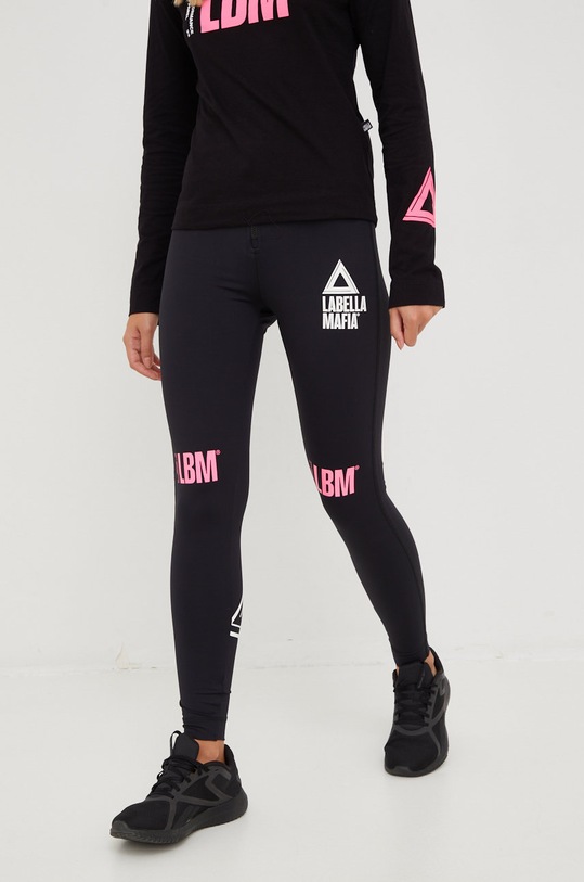 LaBellaMafia legginsy treningowe 25877 czarny ZW22