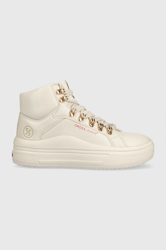 Cross Jeans sneakersy płaska beżowy KK2R4027C.BEIGE
