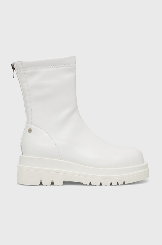Nízké kozačky GOE imitace kůže bílá KK2N4055.WHITE
