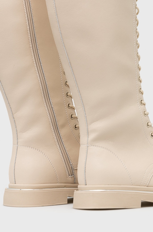 Obuwie GOE kozaki skórzane KK2N4045.BEIGE beżowy