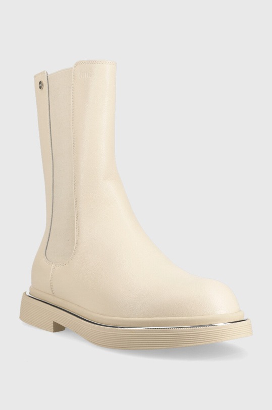 Кожени боти челси GOE KK2N4049.BEIGE бежов ZW22