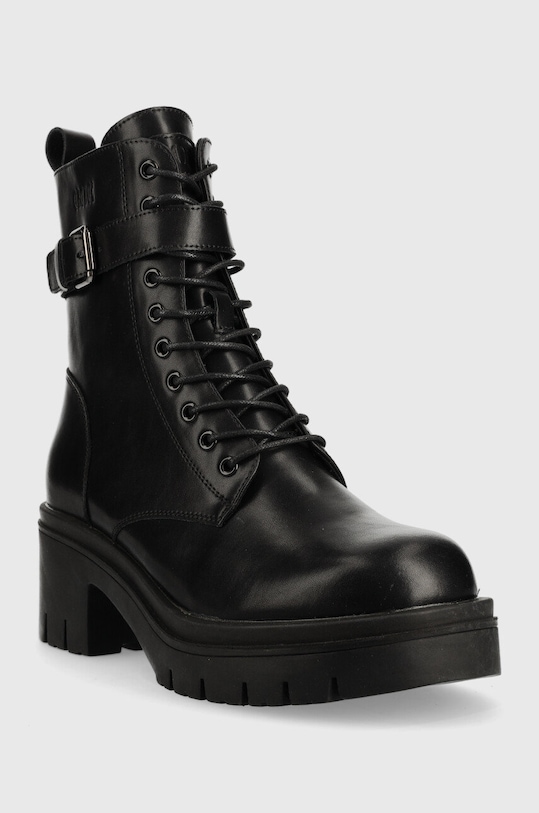 GOE botki skórzane KK2N4053.BLACK czarny ZW22