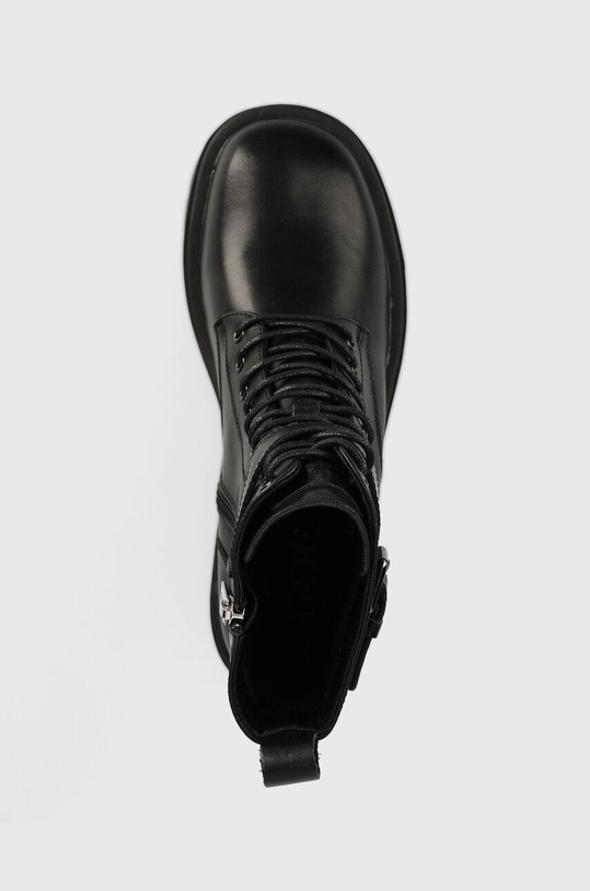 GOE botki skórzane czarny KK2N4053.BLACK