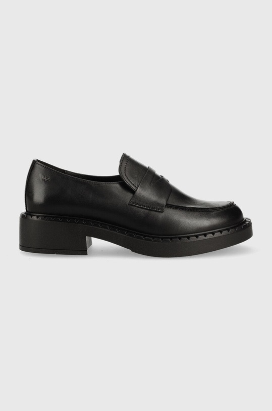 Wojas mocasini de piele piele negru 4618651