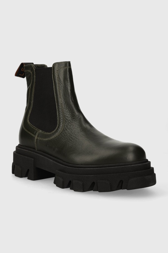 Charles Footwear ghete chelsea de piele Mey Mey verde ZW23