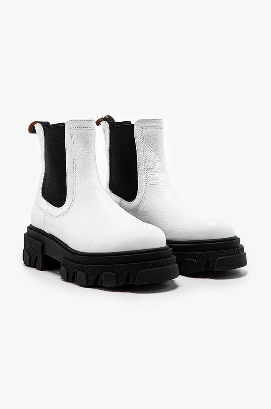 Шкіряні черевики Charles Footwear Mey білий ZW23