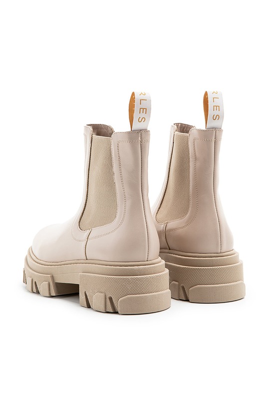 Кожени боти челси Charles Footwear Mey бежов
