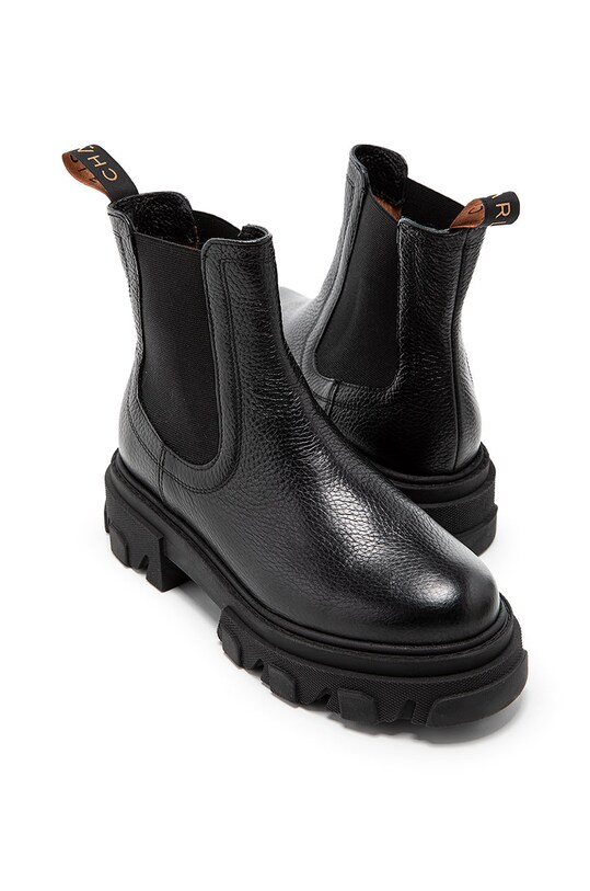 Obuv Kožené topánky chelsea Charles Footwear Mey čierna