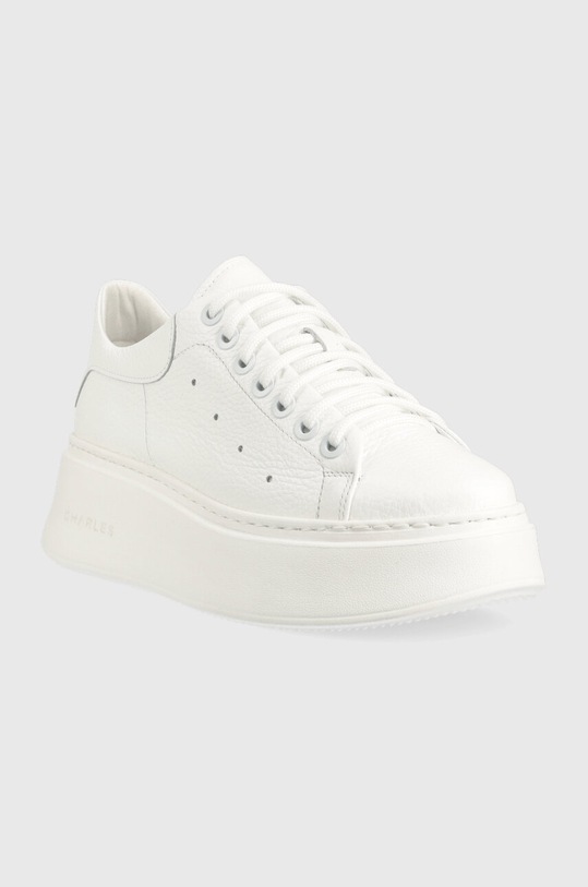 Charles Footwear sneakers din piele Lara alb ZS23
