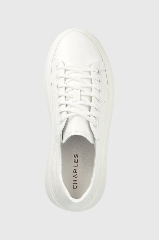 Charles Footwear sneakers din piele alb Lara