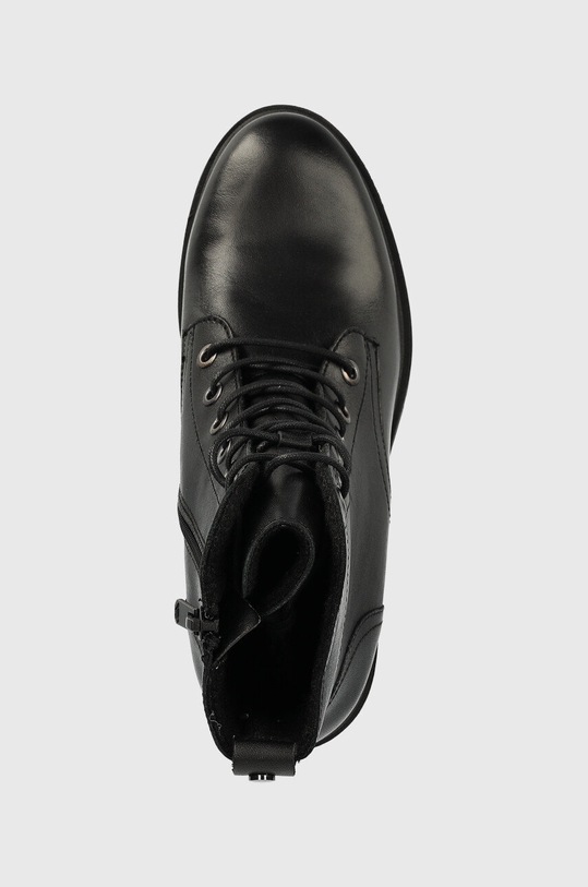 Wojas botki skórzane czarny 6406051