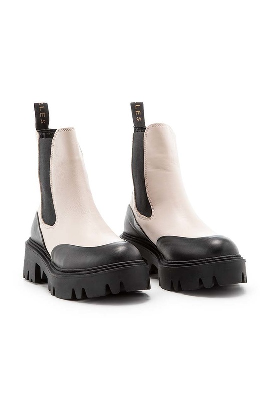 Charles Footwear sztyblety skórzane Sophia Sophia beżowy ZW22