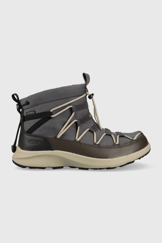 Keen stivali da neve Uneek SNK Chukka WP finta pelle fiore grigio 1026595