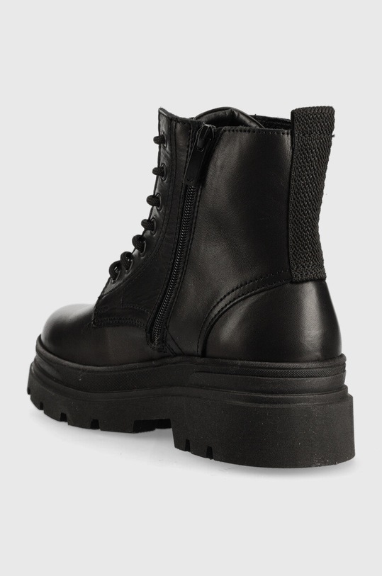 Obuwie Wojas trapery skórzane 2403951 czarny