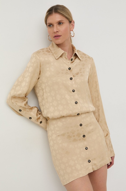 Herskind sukienka tkanina beżowy 4426876