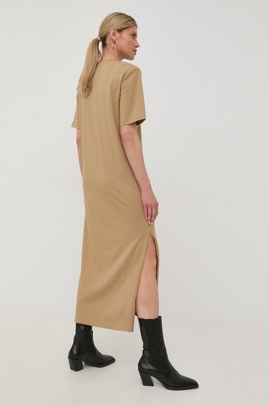 Odzież Herskind sukienka bawełniana 4406530 brązowy
