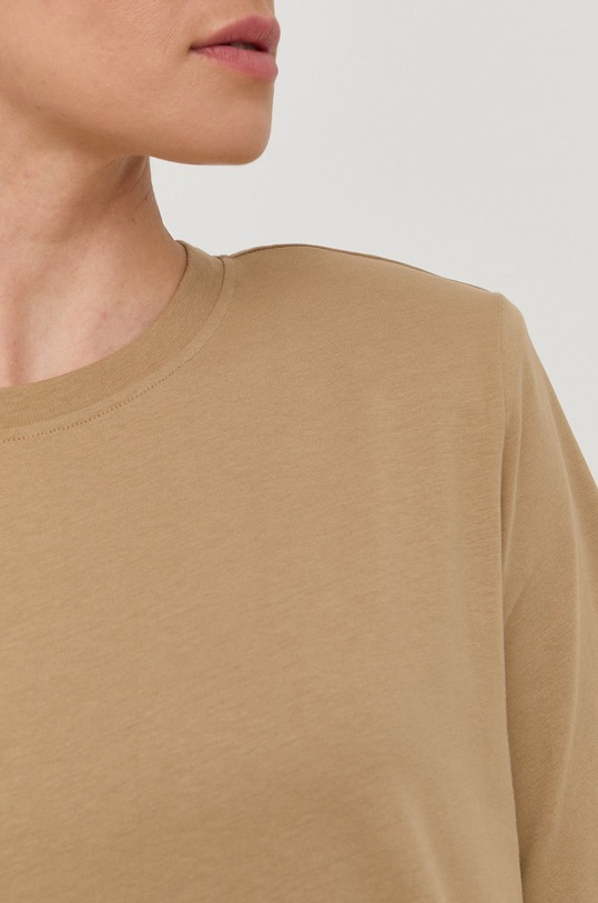 Herskind sukienka bawełniana 4406530 brązowy