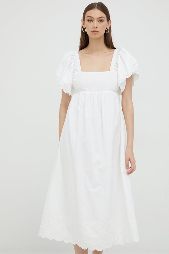 Odzież Notes du Nord sukienka bawełniana 12742 biały
